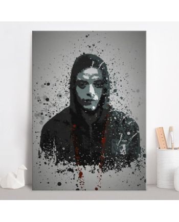 PC SPLATTER - Magnetic Metal Poster 45X32 - Fsociety - vue de face