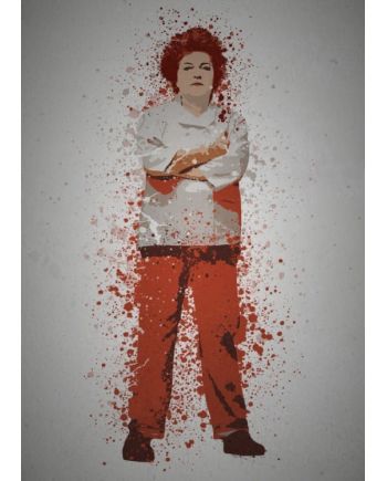 PC SPLATTER - Magnetic Metal Poster 45X32 - Red - vue principale