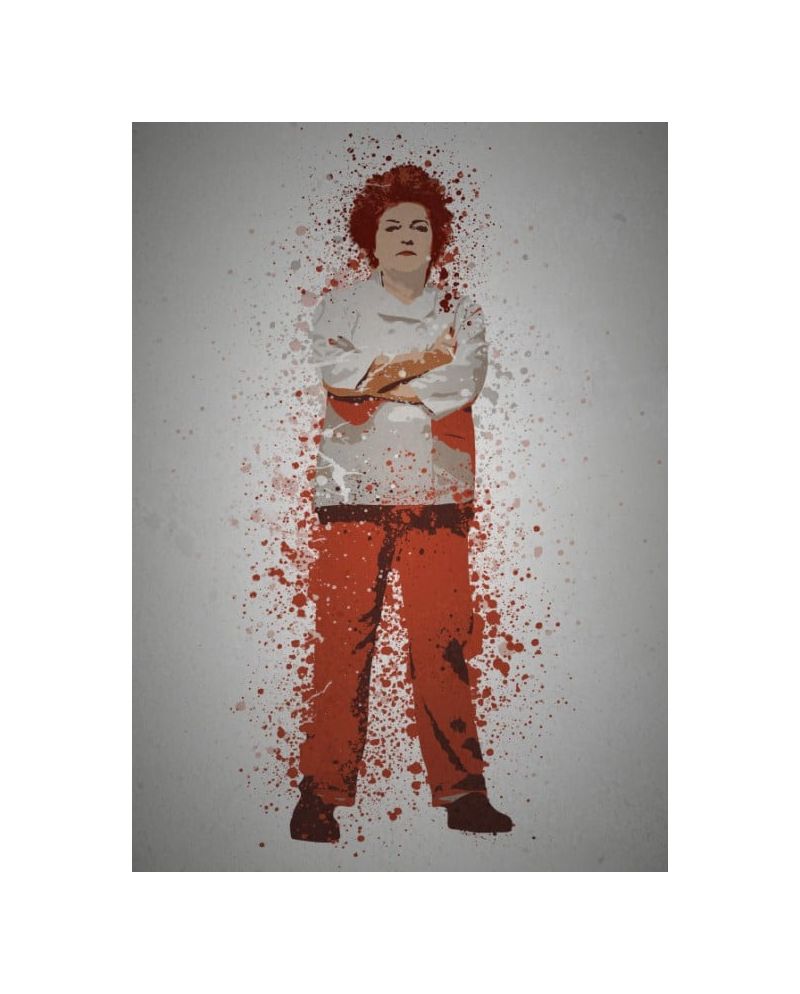 PC SPLATTER - Magnetic Metal Poster 45X32 - Red - vue principale