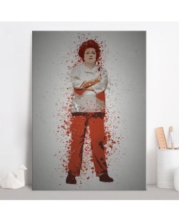 PC SPLATTER - Magnetic Metal Poster 45X32 - Red - vue de face