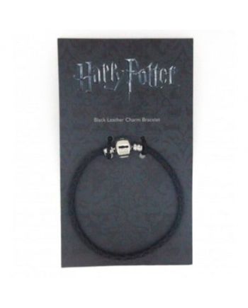 HARRY POTTER - Bracelet Fantaisie cuir noir - 21cm - vue de profil