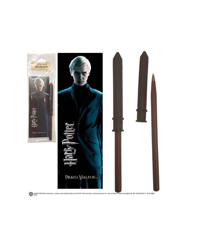 HARRY POTTER - Stylo + Marque-Pages - Draco Malefoy - vue principale