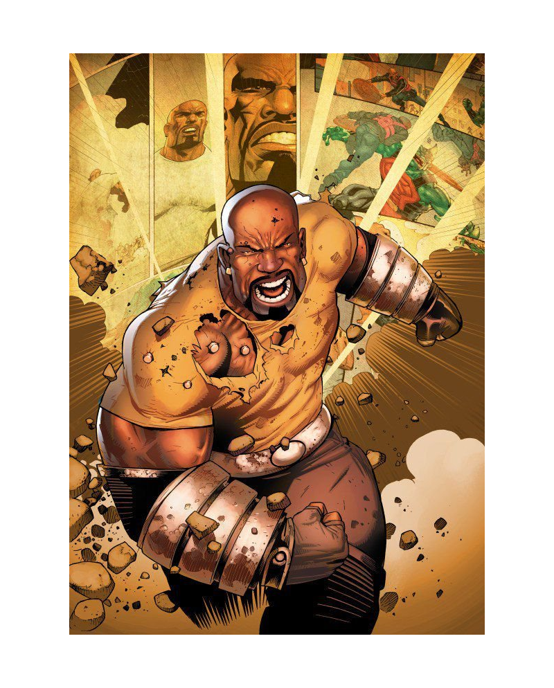 MARVEL ALL NEW - Magnetic Metal Poster 15x10 - Luke Cage (S) - vue principale