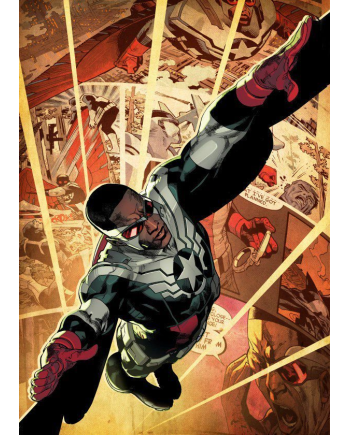 MARVEL ALL NEW - Magnetic Metal Poster 15x10 - Captain America (S) - vue principale