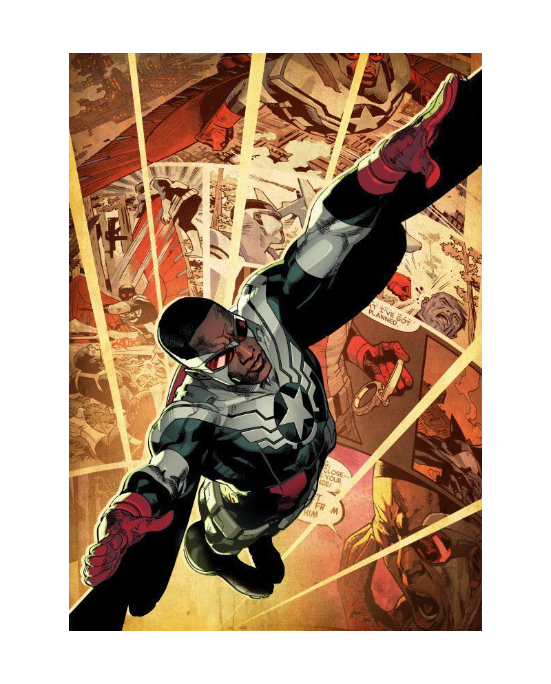 MARVEL ALL NEW - Magnetic Metal Poster 15x10 - Captain America (S) - vue principale