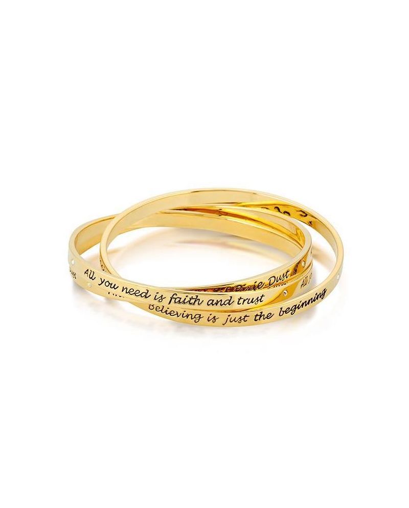 DISNEY TINKER BELL - Interlocking Bracelet 'Gold Plated' - vue principale
