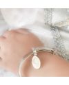 FROZEN 2 - Bracelet extensible Elsa 'Plaqué or blanc' - vue de face