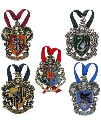 HARRY POTTER - Set de 5 ornements de Noël - vue de profil