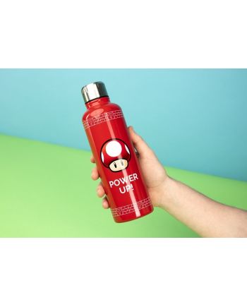 SUPER MARIO - Power Up - Gourde en métal 500ml - vue de face