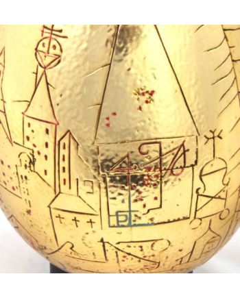 HARRY POTTER - Oeuf d'Or - taille réelle - vue de profil