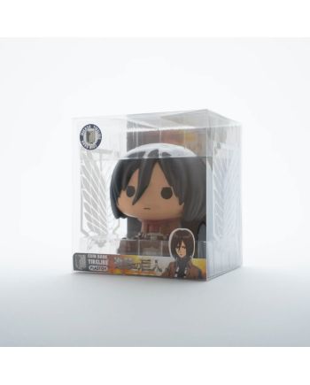 ATTACK ON TITAN - Mini-Tirelire - Chibi Mikasa - 13cm - vue de face