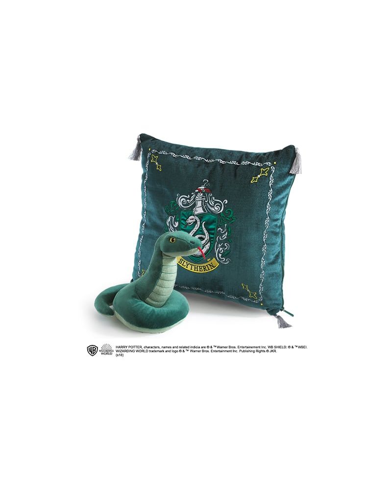 HARRY POTTER - Peluche & coussin 34x34 - Serpentard - vue principale