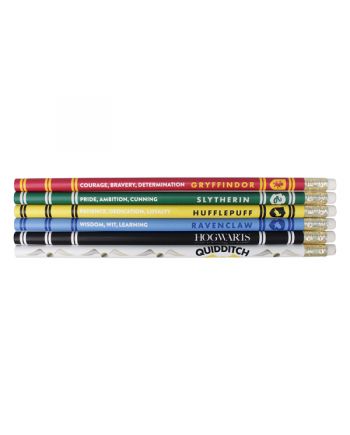 HARRY POTTER - Pencils Set of 6 - House Pride - vue de face