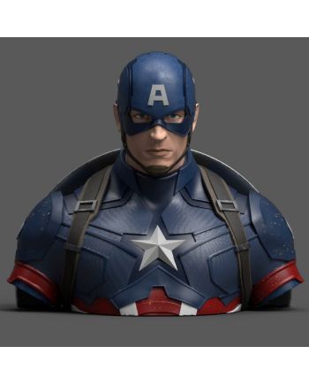 MARVEL - Captain America Avengers Endgame - Tirelire buste 20cm - vue de face