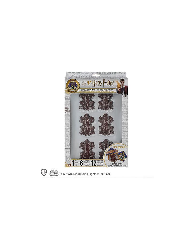 HARRY POTTER - Moule à chocogrenouille + 6 boîtes + 12 cartes sorciers - vue principale