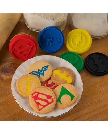 DC COMICS - Justice League - Set de 5 tampons pour pâtisseries - vue de face