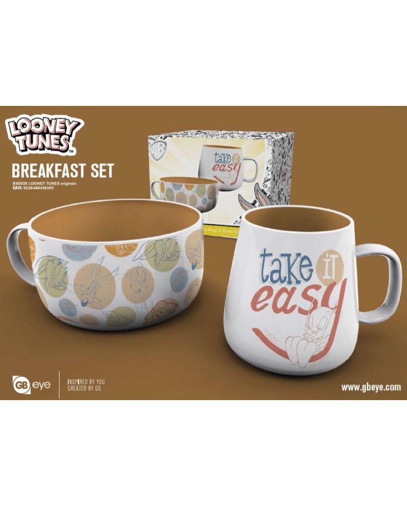 LOONEY TUNES - Set Petit-Déjeuner - Bol & mug - Orginals - vue principale