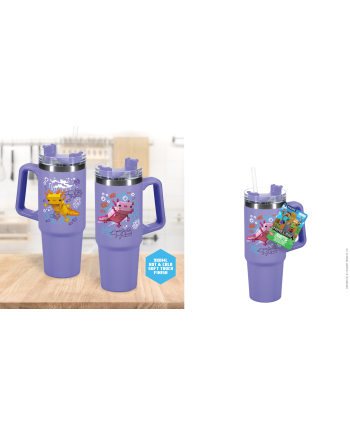 MINECRAFT - Purple - Travel Mug XL 900ml with straw