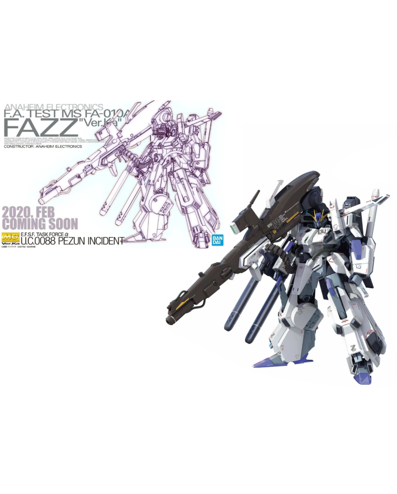 Model Kit Gundam MG 1/100 Fazz Ver.Ka FA-010 vue de face