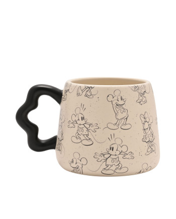 MICKEY & MINNIE - Shapes - Black&White - 3D Mug