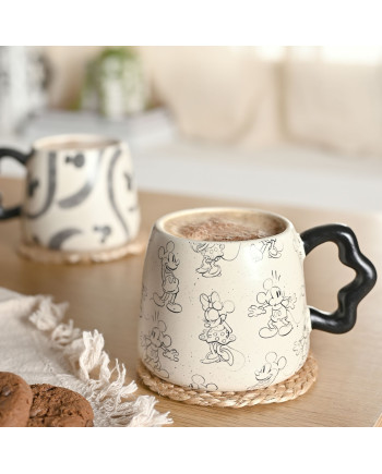 MICKEY & MINNIE - Shapes - Black&White - 3D Mug