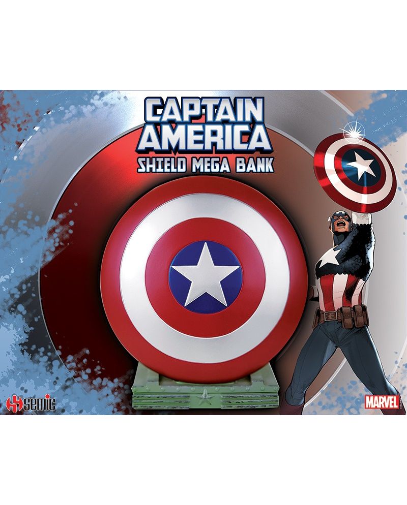 MARVEL - Captain America - Tirelire Bouclier - 25cm - vue principale