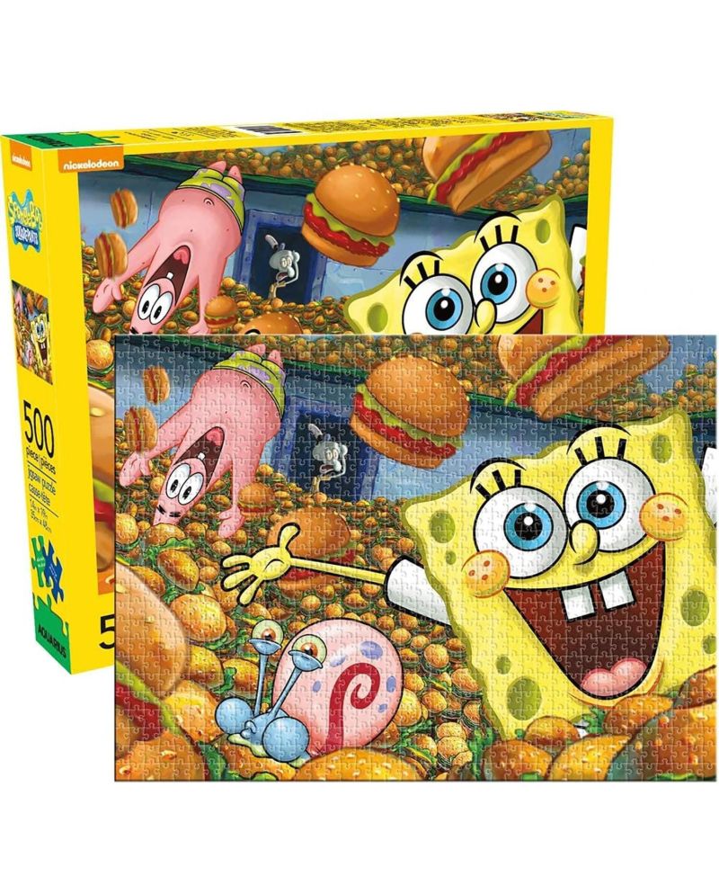 SPONGEBOB - Krabby Patties - Puzzle 500P '35x48cm' - vue principale