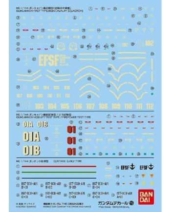 GUNDAM - GUNDAM DECAL 113 - Mobile Suit Gundam The Origin Multiuse 2 - vue principale