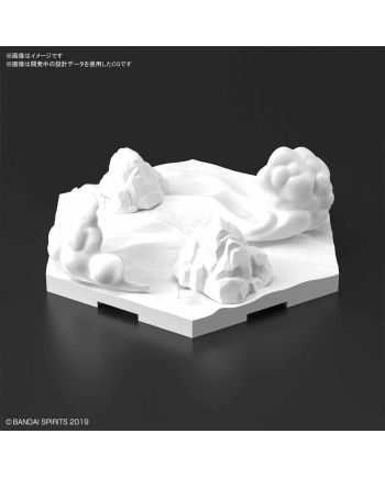 GUNDAM - Customize Scene Base 03 Snowfield Version - Model Kit - vue de face