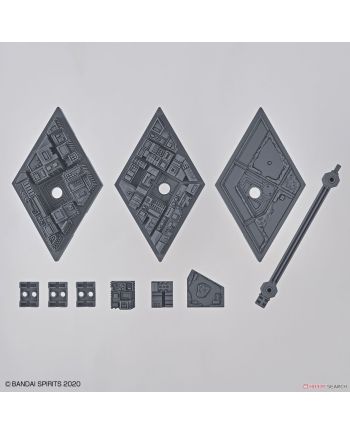 GUNDAM - Customize Scene Base 04 Landscape Version - Model Kit - vue de face
