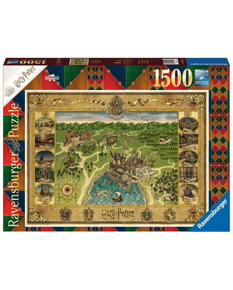 HARRY POTTER - Carte de Poudlard - Puzzle 1500P - vue principale