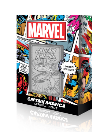MARVEL - Captain America - Carte en métal collector - vue de face