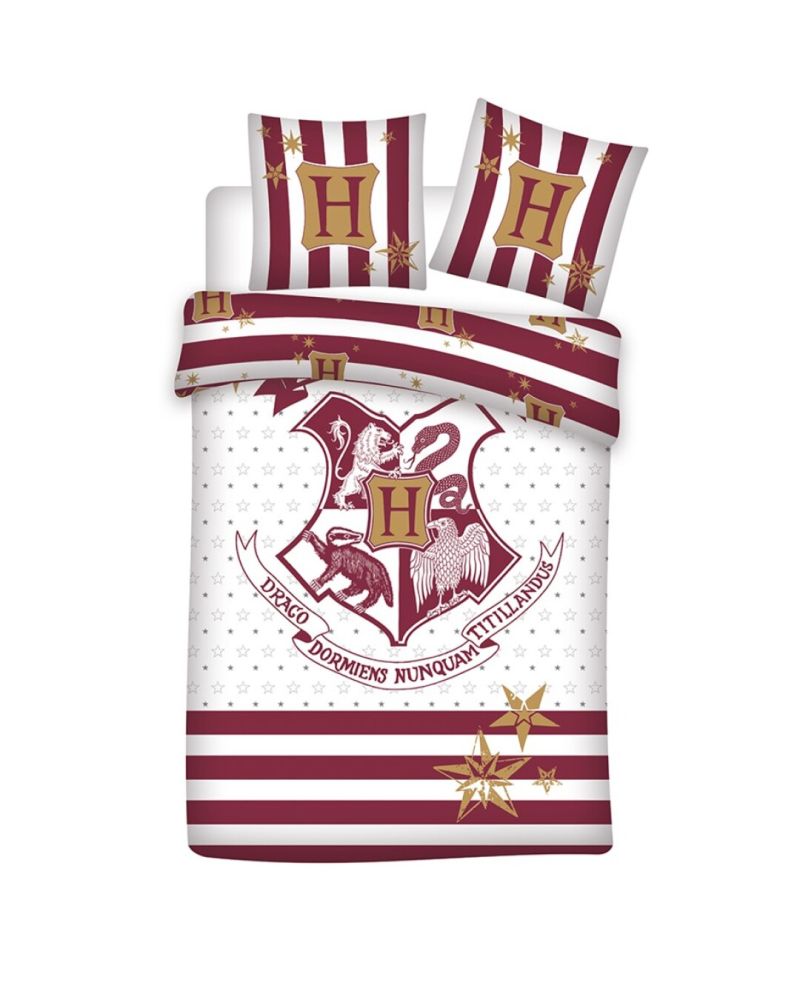HARRY POTTER - Parure de lit 140x200cm - Poudlard '100% Bio Coton' - vue principale