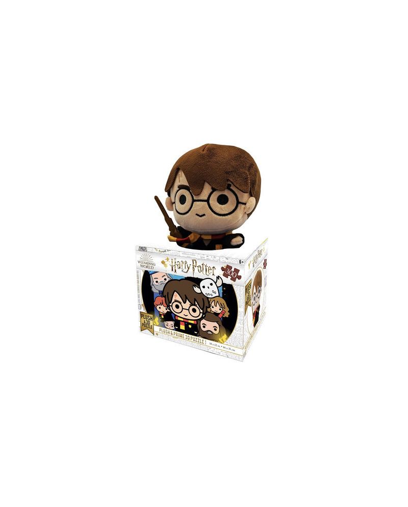 HARRY POTTER - Puzzle lenticulaire 3D 300P '31x23cm' & peluche Harry - vue principale