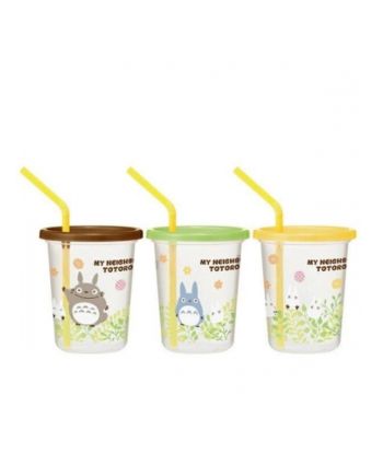 STUDIO GHIBLI - Totoro - Set de 3 Gobelet avec paille 320ml - vue principale