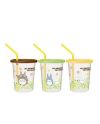 STUDIO GHIBLI - Totoro - Set de 3 Gobelet avec paille 320ml - vue principale