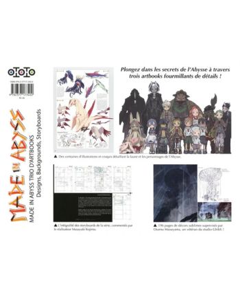 MADE IN ABYSS - Coffret 3 Artbooks - vue de face