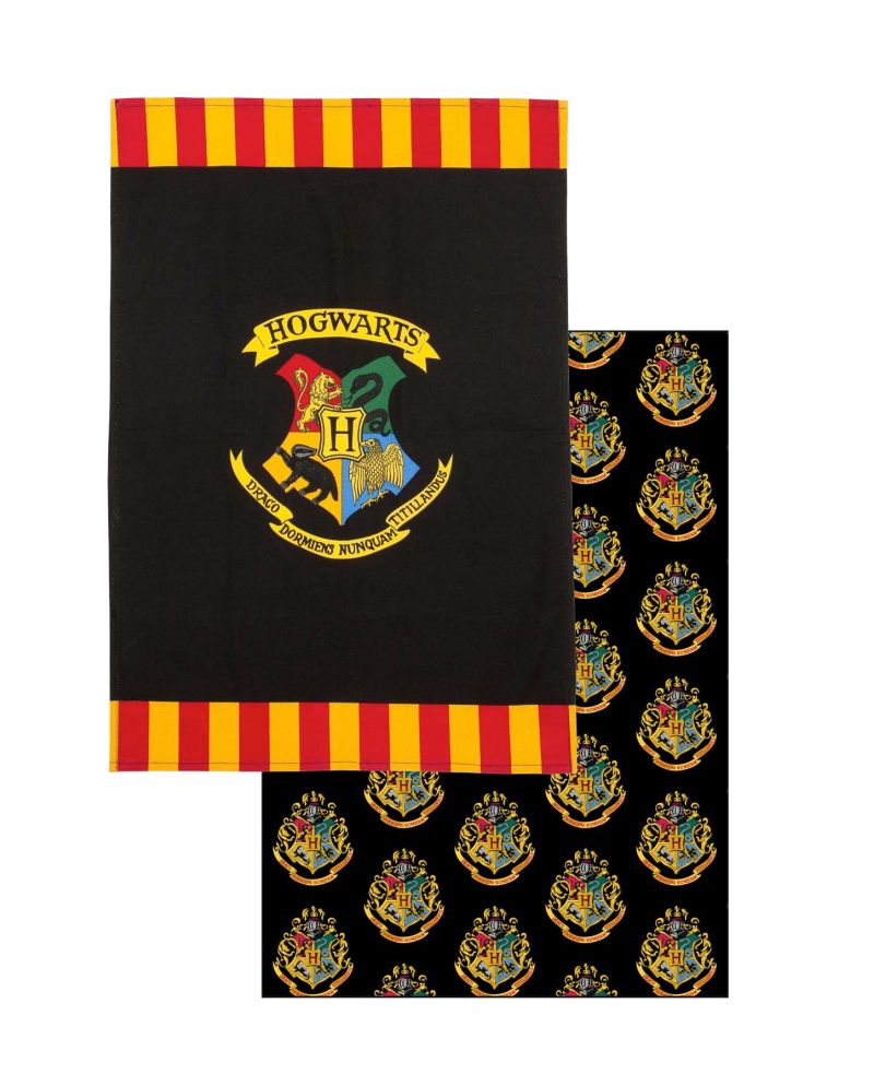 HARRY POTTER - Poudlard - Pack de 2 torchons / essuies - vue principale
