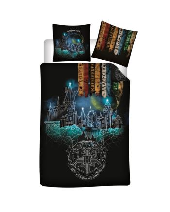 HARRY POTTER - Poudlard - Parure de lit 140x200cm - '100% microfibre' - vue principale