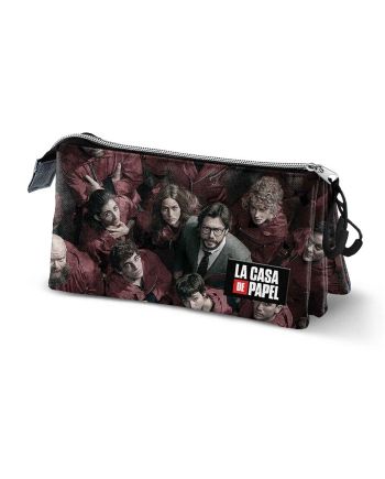 LA CASA DE PAPEL - Trousse triple '23x10x5cm' - vue principale