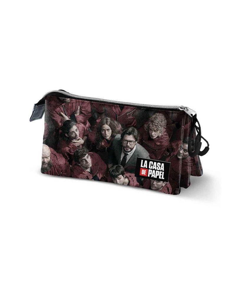 LA CASA DE PAPEL - Trousse triple '23x10x5cm' - vue principale