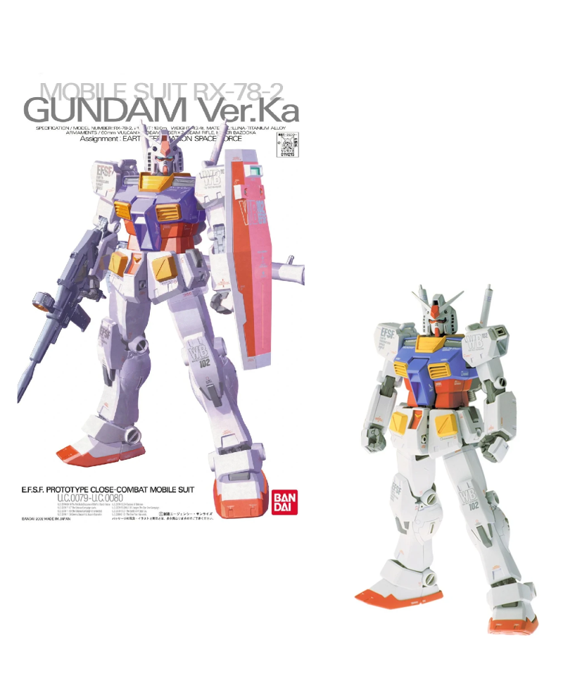 GUNDAM - MG 1/100 RX-78-2 Gundam Ver.Ka - Model Kit 18cm - vue principale
