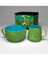 RICK & MORTY - Pattern - Set petit-déjeuner bol 850ml & mug 380ml - vue principale
