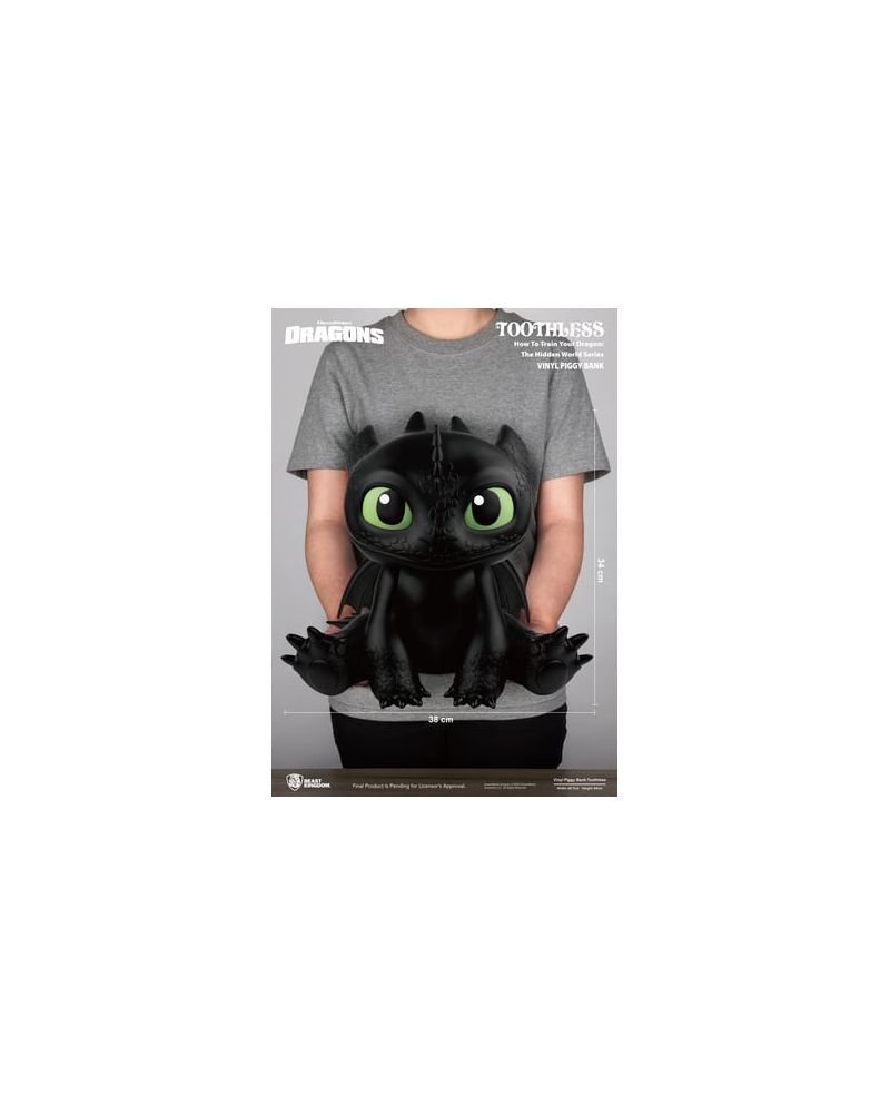 DRAGONS - Krokmou - Tirelire 34cm - vue principale