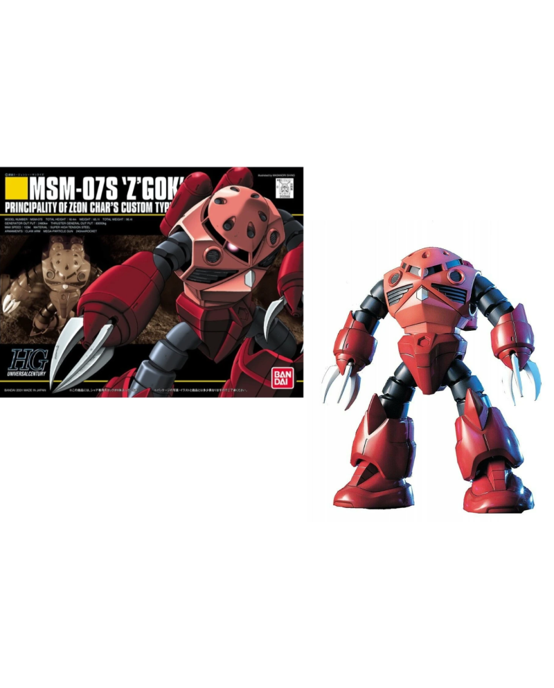 GUNDAM - HGUC 1/144 MSM-07S Z'Gok Zeon Char's Custom - Model Kit - vue principale