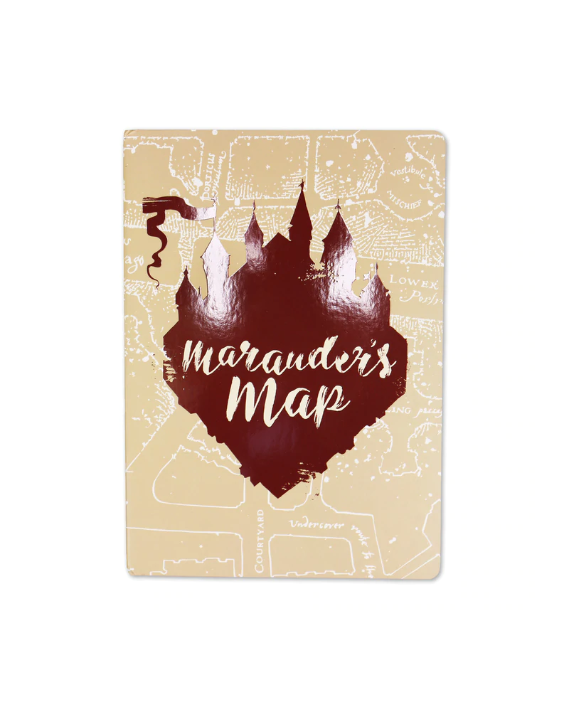 HARRY POTTER - Carte du Maraudeur - Cahier A5 - vue principale