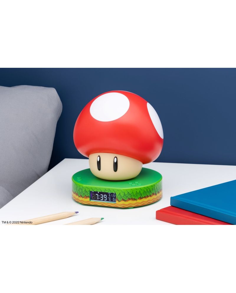 SUPER MARIO - Super champignon - Réveil 12cm - vue principale