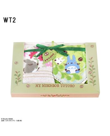 STUDIO GHIBLI - Mon voisin Totoro - Boite cadeau 3 serviettes - vue de profil