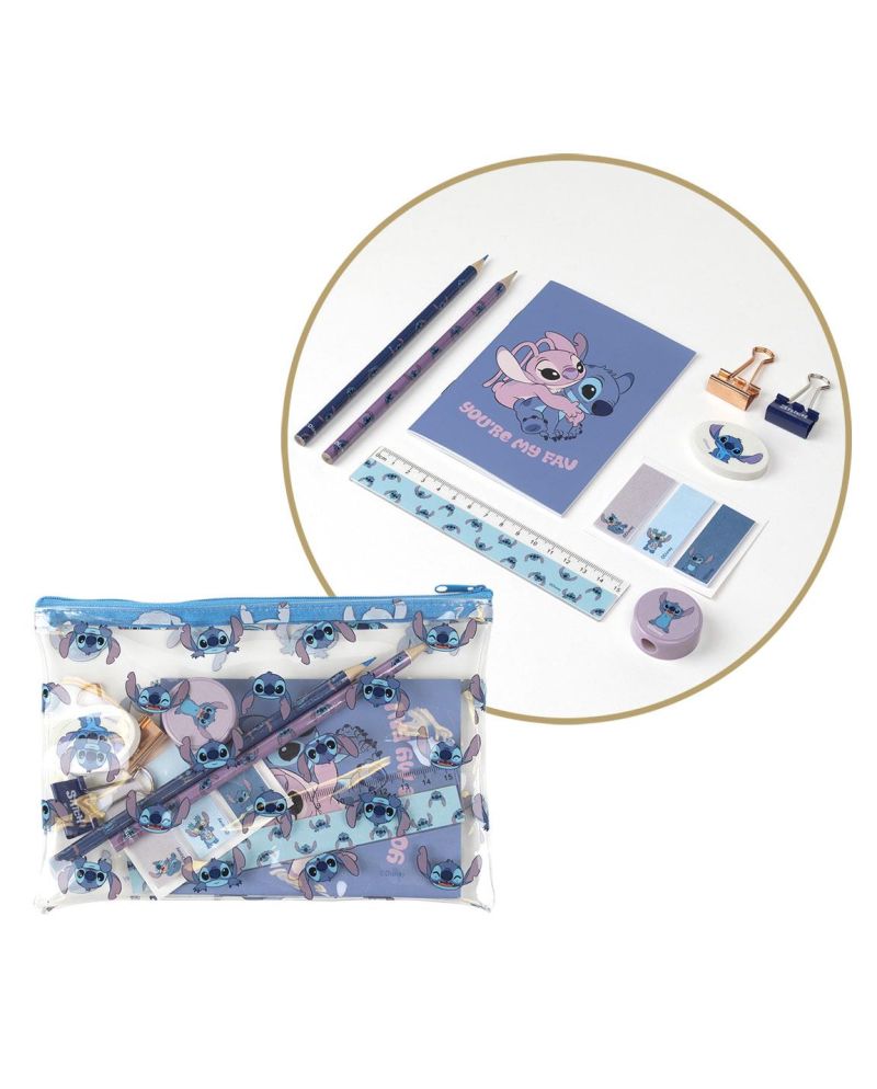 STITCH & ANGEL - You're My Fav - Set papeterie 12 Pc - vue principale
