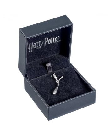 HARRY POTTER - Nimbus 2000 - Clip Charme Argent pour Collier&Bracelet - vue de profil
